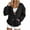 Black-37, variant on Women's V-Neck Single-Breasted Knit Cardigan Loose-Fit Dropped-Shoulder Bell-Sleeve Jacket Relaxed-Style Basic Outerwear