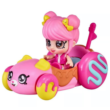Kindi Kids Minis Lippy Lulu's Scooter Collectible Vehicle and Posable Bobble 