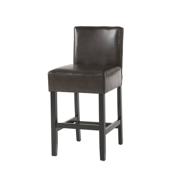 Rockdale Brown Leather Counterstools (Set of 2)