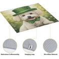 thumbnail image 4 of Dish Drying Mat St.Patricks Day Dog Green for Kitchen Counter Absorbent 16x18 Inch Microfiber Dishes Plate Glass Dry Draining Pad Reversible Washable Home Decor, 4 of 7