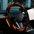 thumbnail image 6 of Pumpkin 14.5 Inch Printing PVC Leather Auto Accessories Steering Wheel Covers Car Wheel Cover Steering Wheel Cover, 6 of 6