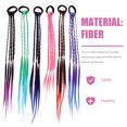 thumbnail image 3 of Minkissy Attachment For Braids 12Pcs Braiding Hair Extension Gradient Blue For Themed Party, 3 of 8