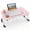 Pink, variant on Foldable Lap Desk for Laptop & Writing - 23 inch Bed Tray Table with Cup Holder & Tablet Slot - Portable Notebook Stand for Eating, Sofa, Couch & WFH Students (Black)
