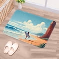 thumbnail image 5 of Surf Non-Slip Polyester Door Rugs, Kitchen Rug, Chair Mat - Machine Washable Area Floor Carpet, 5 of 6
