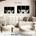 thumbnail image 4 of Elephant Stock Peeking Siberian Husky Wall Art - Horizontal Multi Panel Canvas - Dining Room Wall Decor - Animal Multi Panel - Black And White Decor - 45" x 28", 4 of 8