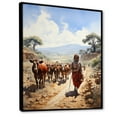 thumbnail image 2 of Designart "Tribes Himba African Nomadic I" African Tribes Floater Framed Canvas Art Print, 2 of 7