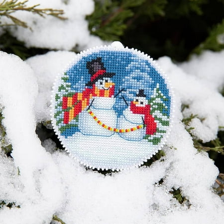 UPC: 4823069638856 | Christmas tree toy cross-stitch kit T-21C Set of pictures Winter evening