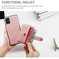 thumbnail image 3 of Phone Case for Samsung Galaxy A51 5G/A 51 5G UW Verizon Wallet Cover with Tempered Glass Screen Protector and RFID Credit Card Holder Leather Cell Accessories 51A G5 S51 Women Girls Men Pink, 3 of 7