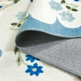 thumbnail image 6 of SAFAVIEH Martha Stewart Jayce Floral Machine Washable Area Rug, Ivory/Light Blue, 4' x 6', 6 of 11