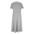 thumbnail image 6 of DHFJKG Glitter Long Dress Women Short Sleeve V Neck Sparkly Going Out Date Dress Carnival Soft Stylish Dresses, 6 of 6