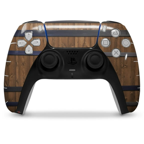 WraptorSkinz Skin Wrap compatible with the Sony PS5 DualSense Controller Wooden Barrel (CONTROLLER NOT INCLUDED)