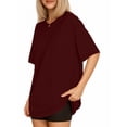 thumbnail image 2 of MOYIKO Oversized T Shirts for Women Short Sleeve Loose Fit Crewneck Tees Summer Tops, 2 of 7