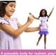 thumbnail image 4 of Barbie Doll for Preschoolers, Black Hair, My First Barbie âBrooklynâ Doll, Kids Toys and Gifts, Plush Poodle, Accessories, Soft Poseable Body Barbie -, 4 of 6
