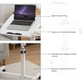 thumbnail image 4 of Mesa para Laptop Bluelander con Altura Ajustable y Ruedas con Bloqueo, Blanco, 4 of 5