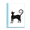 Black, variant on Charng Black Cat Lover Animal Art Outline Book Sheet Protectors Portfolio Binder Folder
