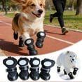 thumbnail image 1 of Breathable Reflective Dog Shoes Boots Protectors With Adjustable Straps For Outdoor Walks On Hot Pavement And Rainy Days 4PCS, 1 of 5