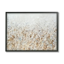 Stupell Industries Modern Botanical Scenery Abstract Painting Black Framed Art Print Wall Art, 30 x 24