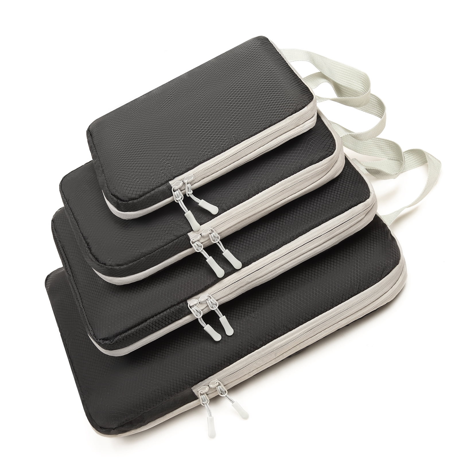 4Pcs/Set Luggage Organizer Packing Cubes Extensible Luggage Cubes Travel Essential Suitcase Travel Storage Organizer Bag