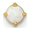 thumbnail image 3 of Primal Gold 14 Karat Yellow Gold Lab Created Opal Labret Stud, 3 of 4