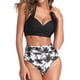thumbnail image 2 of Mujeres traje de baño Halter Masajeadores cuello extraíble pecho pad alta cintura Pantalones cortos dos piezas para verano tipo 1 L, 2 of 6