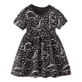 thumbnail image 3 of LYMAYTER Robe Décontractée pour Filles Tout-Petits Mode Col en U Robe d'Été Style Western en Coton pour Enfants 2-7 Ans, 3 of 8
