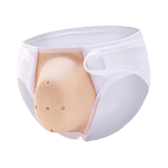 yingyy Circumcision Underwear Foreskin Cut Reduce Skin Frictio Underpant Breathable M White S