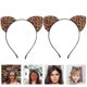 thumbnail image 2 of 2 diademas con orejas de gato y leopardo para fiestas de cosplay, 2 of 3