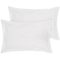 Royale Linens Pillow Shams 2 Pack Euro Size 26x26 Inch - Brushed 1800 Microfiber - Bed Pillow Shams, Wrinkle & Fade Resistant Super Soft and Cozy - Envelope Closure - Oxford Pillowcase (Euro,White)