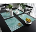 thumbnail image 4 of 2024 Placemat Marble Aqua Agate for Dining Table Tableware Mats 4/6pcs Kitchen Dish Mat Pad Counter Top Mat Home ration, 4 of 7