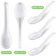 thumbnail image 2 of 12 Pieces Asian Soup Spoons Hook Style Ramen Spoon White Noodle Soup Spoons Japanese Melamine Rice Spoon with Hook Handle Chinese Wonton Soup Spoon for Soba Rice Pho Ramen Noodle, 6.3 Inch, 2 of 5