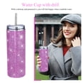 thumbnail image 4 of Termos De Diamante Termos de diamante de 600 ml, botellas de aislamiento a prueba de fugas, vasos de paja al vacío (rosa) Likrtyny Libre de BPA, 4 of 8