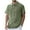 Green, variant on Mens Waffle Button Down Shirt Casual Short Sleeve Loose Fit Polo Shirts Summer Beach Plain Tops with Pocket