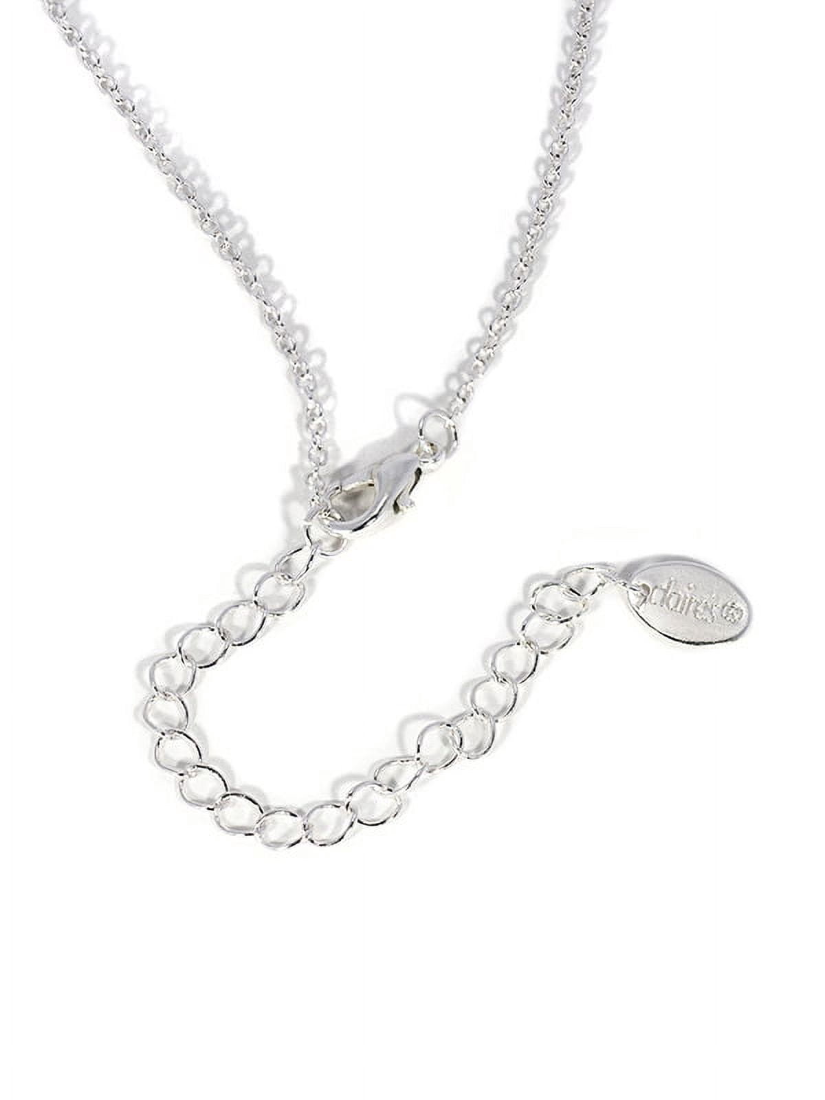 Claire's Girls Yin And Yang Silver And Black Bff Necklace Set, 2-Piece