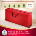 thumbnail image 2 of UponPak Christmas Tree Storage Bag | Fits Up to 9 Ft. Disassembled Tree | Holiday Artificial Tree Storage Case | Red, 2 of 8