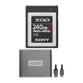 thumbnail image 1 of Tarjeta de memoria Sony XQD Serie G de 240 GB con lector USB 3.1 tipo C, 1 of 4