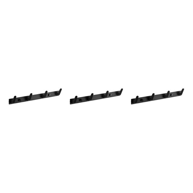 sweethay Gancho para baño, colgador de puerta de Metal negro, ganchos colgantes para ahorrar espacio, accesorios de cocina para habitación, cuatro cuatro ganchos 3piezas sweethay CBP498730
