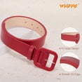 thumbnail image 4 of WHIPPY Women Leather Belt for Jeans Dresses Ladies Leather Belts with Square Buckle, 4 of 5