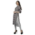 thumbnail image 4 of Moomaya Kurta Tunique à Ourlet Droit Imprimée pour Femmes, Kurti à Col Mandarin, Tenue d'Été, 4 of 6
