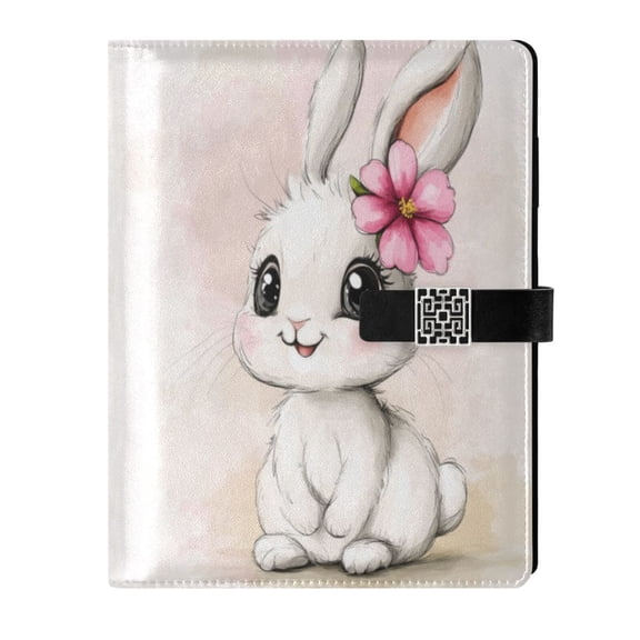 Premium Faux Leather Notebook - Refillable, Multi-Functional Organizer, 23.3x17cm, All-Season Use，Bunnyal