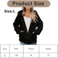 thumbnail image 2 of Womens Winter Long Sleeve Button Sherpa Jacket Coat Pockets Warm Fleece, 2 of 5
