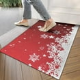 thumbnail image 4 of Red Christmas Snowflake Pattern Door Rugs,Washable Non Slip Door Mats Indoor,Decorative Door Mats,Entry Mat Indoor for Entrance,Bedroom,Kitchen,Bathroom,17"x30", 4 of 6