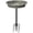 Gray, variant on SPECSTAR Bird Bath, Oval Polyresin Birdbath Bowl with Metal Stake, 29 inch Height Outdoor Freestanding Birdfeeder, 1.3 Gallons, 5-Pronged Base, Gray