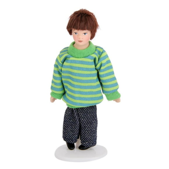 Miniatura de Muñeca Del Suéter de Rayas Yotijar Muñecas de porcelana
