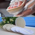 thumbnail image 1 of 3/6/8/10 packs exfoliating loofah gasket 100% Natural loofah sponge scrubber brush skin men's and women's fit bath spa and shower, 1 of 1