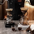 thumbnail image 6 of LEIJOCO Pour Over Coffee Maker Set – Includes Glass Coffee Dripper, Metal Dripper Stand, Heat Resistance 600ml Coffee Server and 40 Count Paper Coffee Filters, 4 in 1 Black Set, 6 of 7