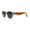 thumbnail image 6 of Polarized Cat Eye Thick Horn Rim Retro Hipster Vintage Vibe Sunglasses Grey Tortoise - Black, 6 of 8