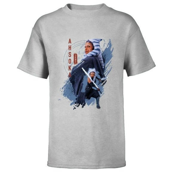 Star Wars Ahsoka Tano Jedi Ready Disney  - Short Sleeve T-Shirt for Kids - Customized-Athletic Heather