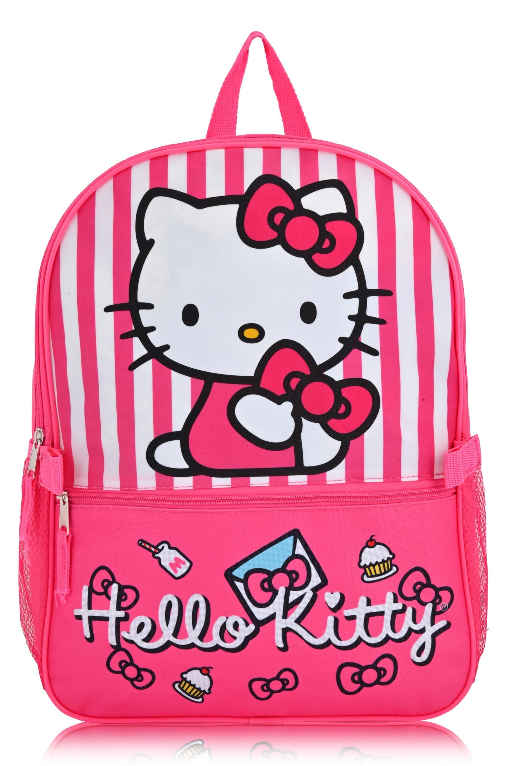 Fast Forward Sanrio Hello Kitty Backpack With Lunch Box for Girls | Hello Kitty Insulated Lunch Bag Lunch Box for Girls, Boys, Toddlers | Hello Kitty Pink Backpack for School and Reusable Lunchbox