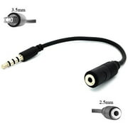 2.5mm Female to 3.5mm Male Headset Adapter Headphone Jack Converter Supports Hands-free Mic for Samsung Galaxy Round - Samsung Galaxy S4 (GT-i9500)