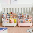 thumbnail image 4 of Stationary Organizer Compartment Anti-slip Solid Color Multi-functional Desktop Sundries Pencil Storage Box Classroom Things, 4 of 12